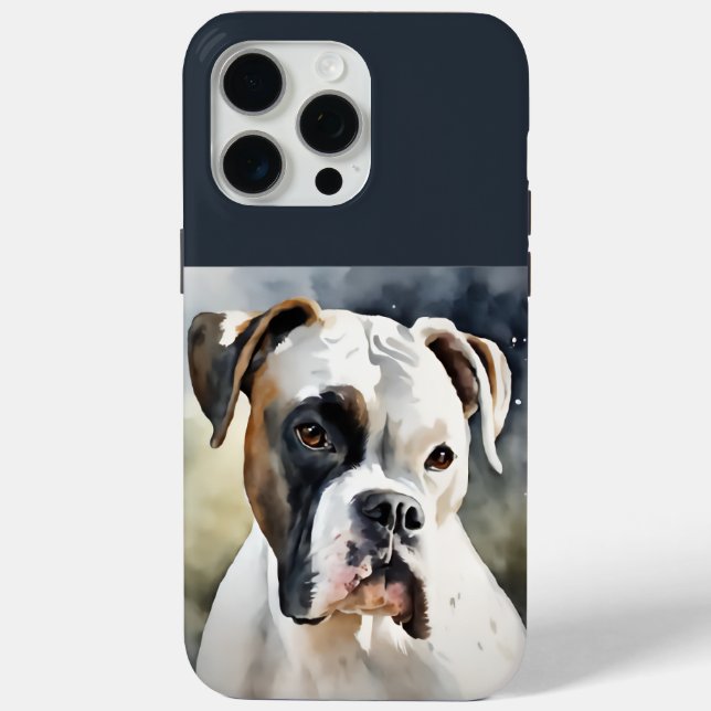 Watercolor Boxer Dog Case-Mate iPhone Case (Back)