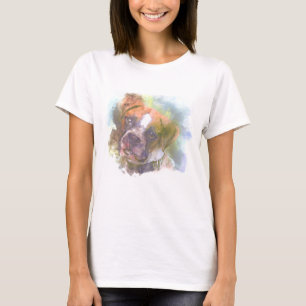 Watercolor Boxer Dog T-Shirt