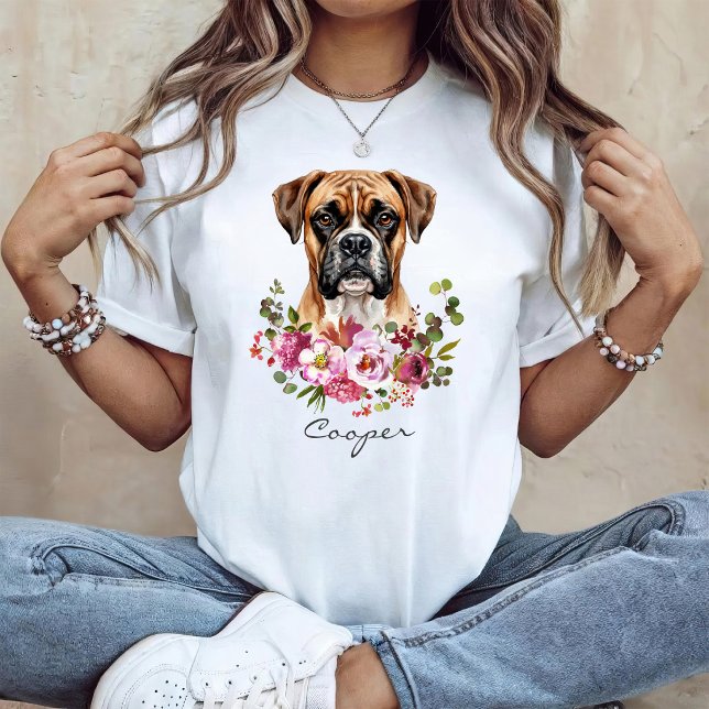 Watercolor Boxer T-Shirt (Creator Uploaded)