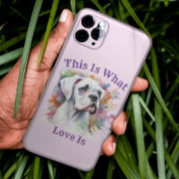 Watercolor Boxer This Is What Love Is ❤