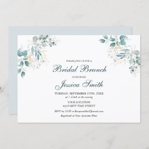 Watercolor Bridal Brunch Invitation