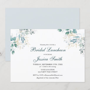 Watercolor Bridal Luncheon Invitation