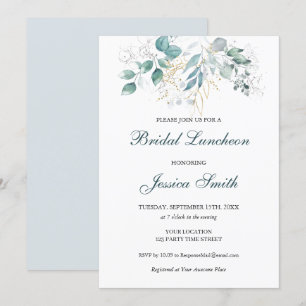 Watercolor Bridal Luncheon Invitation