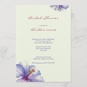 Watercolor Bridal Shower Invitations
