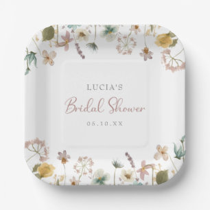 Watercolor Bridal Shower Paper Plate
