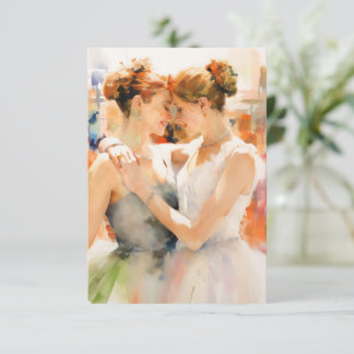 Watercolor Brides Save the Date