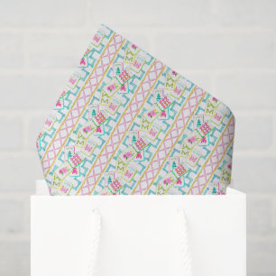 Watercolor Bright Mahjong Tiles Bamboo Tissue Paper