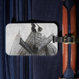 Watercolor Broadway New York Luggage Tag – NYC