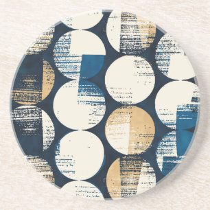 Watercolor Broken Dots, Dyed Effect. Coaster