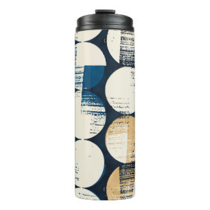 Watercolor Broken Dots, Dyed Effect. Thermal Tumbler