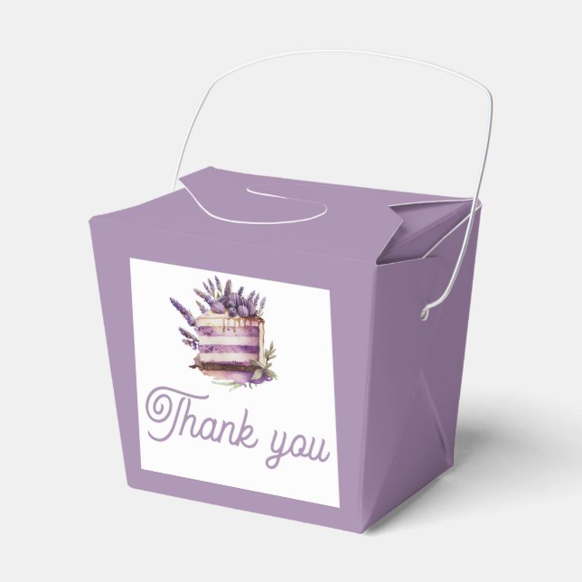 Watercolor Brunch Birthday Thank you  Favour Box (Front Side)