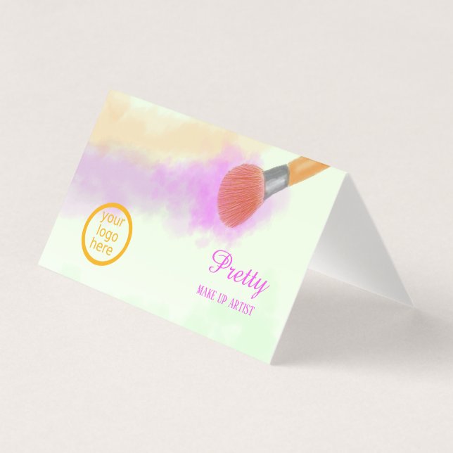Watercolor Brush Beauty Make-up Artist (Front)