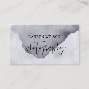 Watercolor Brush Minimalistic Business Card
