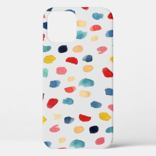 Watercolor Brush Strokes: Abstract Seamless. iPhone 12 Case