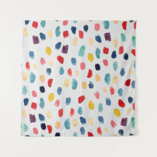 Watercolor Brush Strokes: Abstract Seamless. Tapestry