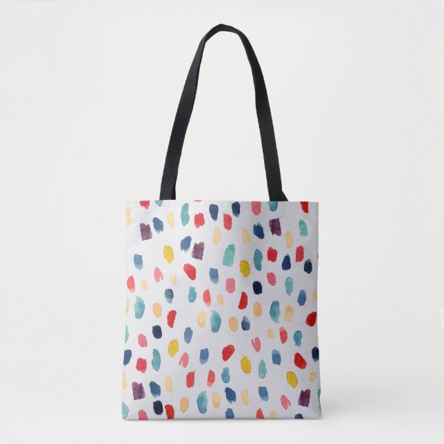 Watercolor Brush Strokes: Abstract Seamless. Tote Bag (Front)
