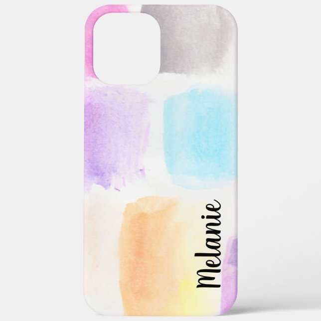 Watercolor Brush Strokes Colourful Rainbow  Case-Mate iPhone Case (Back)