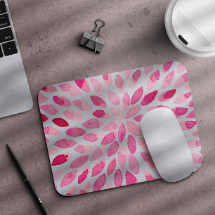 Watercolor brush strokes – pink palette mouse mat