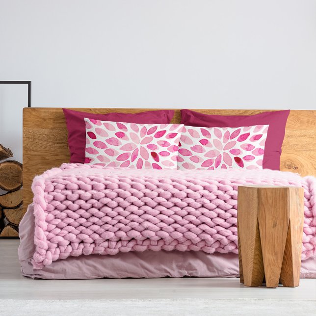 Watercolor brush strokes – pink palette pillowcase (Creator Uploaded)