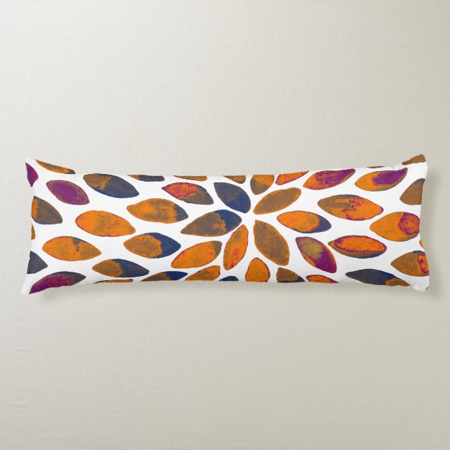 Watercolor brush strokes – rusty effect body cushion (Front)