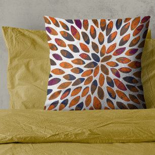 Watercolor brush strokes – rusty effect cushion