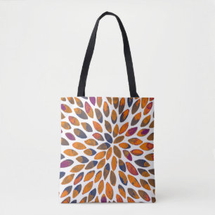 Watercolor brush strokes – rusty effect tote bag