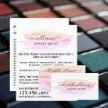 Watercolor Brushstroke, Make-up Artist Advertising Flyer<br><div class="desc">Watercolor Brushstroke,  Make-up Artist Advertising Flyers By The Business Card Store.</div>