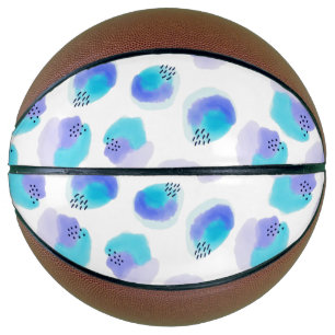 Watercolor Brushstrokes Basketball