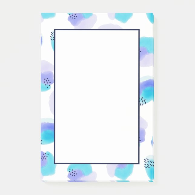 Watercolor Brushstrokes Post-it Notes (Front)