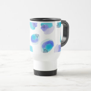 Watercolor Brushstrokes Travel Mug