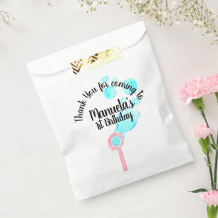 Watercolor Bubble Wand Pop Pop Pop Birthday Favour Bags