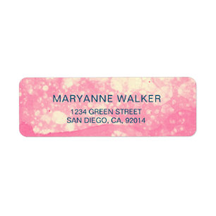 Watercolor Bubbles   Return Address Label