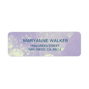 Watercolor Bubbles Return Address Label