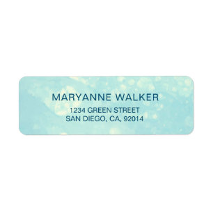 Watercolor Bubbles Return Address Label