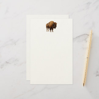 Watercolor Buffalo Notepad Stationery
