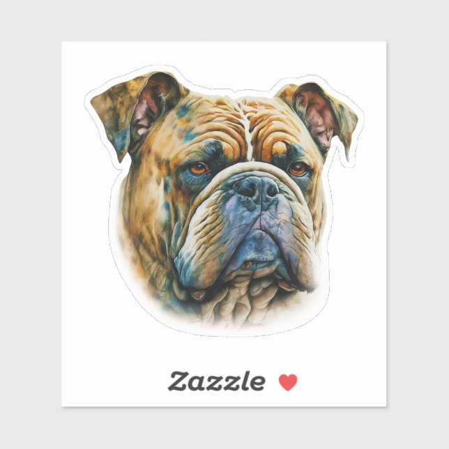 Watercolor Bulldog (Sheet)