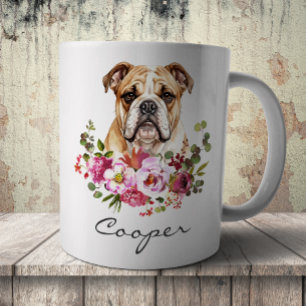 Watercolor Bulldog Coffee Mug