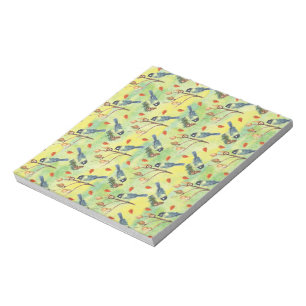 Watercolor Bullfinch,Watercolor Birds Notepad