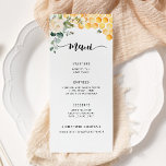 Watercolor bumble bee floral menu<br><div class="desc">Watercolor bumble bee floral Menu 
Matching items available. Check the collection.</div>