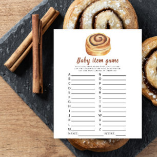 Watercolor Bun baby shower Baby Item Game