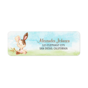 Watercolor Bunny Baby Shower Farm