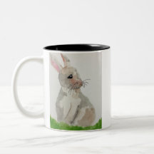 Watercolor Bunny mug