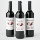 Watercolor Burgundy Floral Bridal Shower