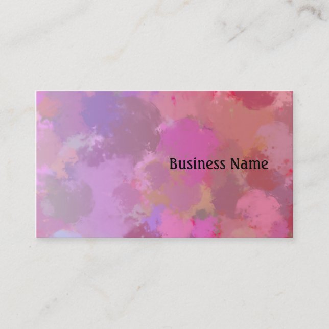 Watercolor Business Card (Front)