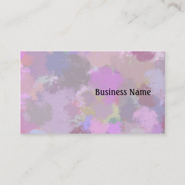 Watercolor Business Card (Front)
