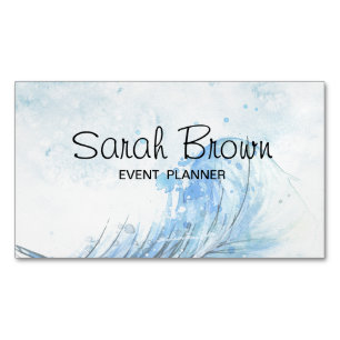 Watercolor business card for event planner