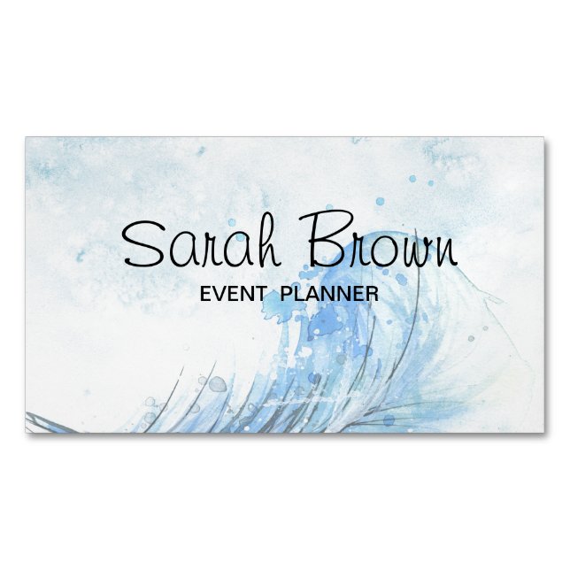 Watercolor business card for event planner (Front)