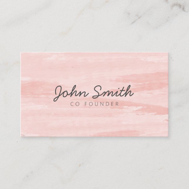 Watercolor Business Card | Modern Business Card (Front)