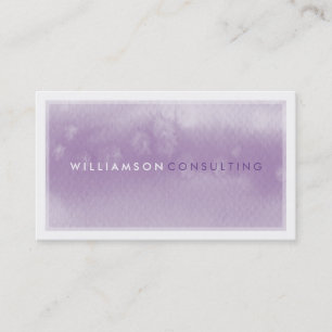WATERCOLOR BUSINESS CARD :: modern trendy purple
