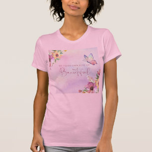 Watercolor Butterflies and Flowers T-Shirt